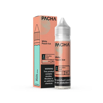 White Peach Ice E-liquid by Pachamama SYN - (60 mL)