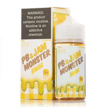 Peanut Butter & Banana by Jam Monster E-Liquids (100mL)